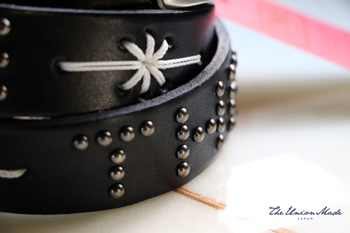 ア*君様 サティスファクションギャランティード　本革　ベルト　スタッズ　日本製 THE STUDS BELT