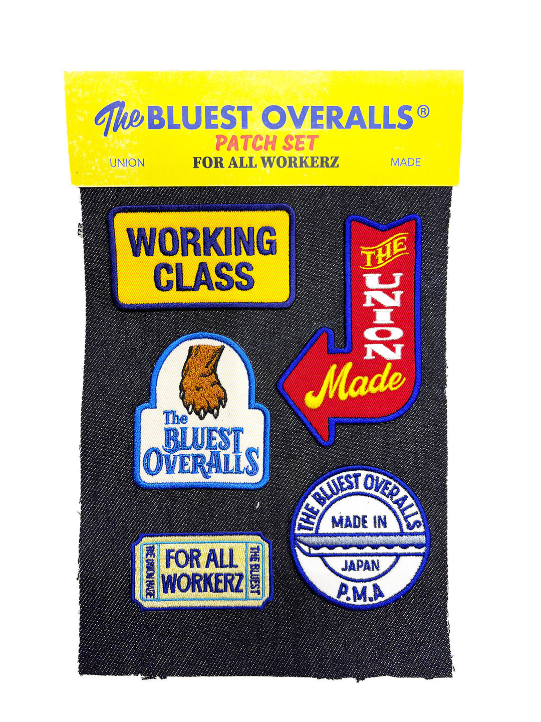 ”THE BLUEST PATCH SET”  THE UNION / THE BLUEST OVERALLS