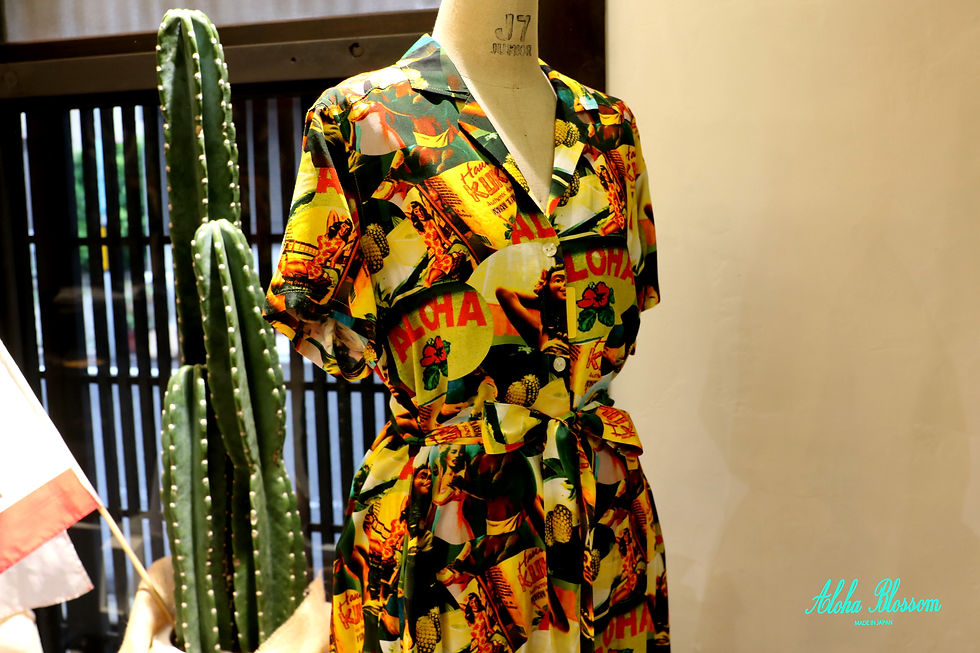 サムネイル： "WEZ COLLAGE DRESS" Aloha Blossom/アロハブロッサム