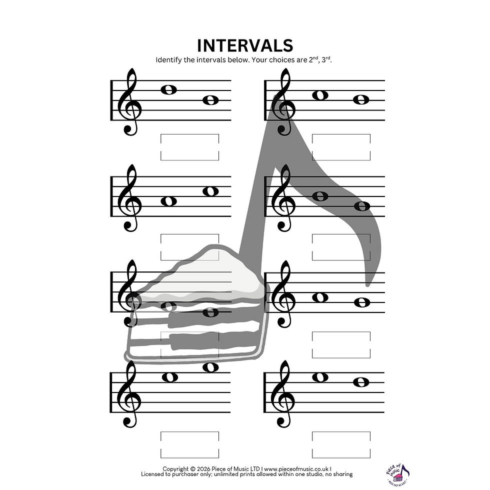 Thumbnail: Intervals Workbook – 2nds and 3rds