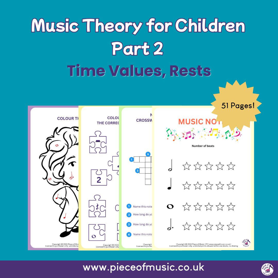 Music Theory for Children Part 2 - Time Values, Rests