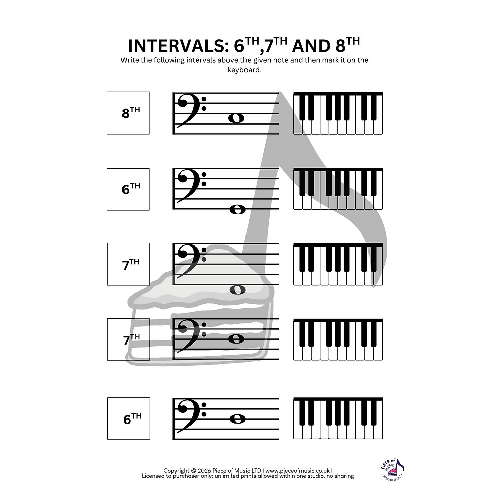 Thumbnail: Intervals Workbook – 6ths, 7ths & 8ves