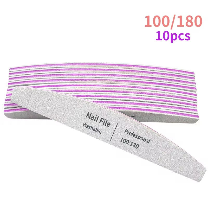 Thumbnail: Nail File 100 to 180 Professional Tools Emery for Manicure Lime 240 Sandpaper Ge