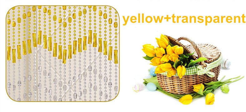 Miniatura: Tende, Size and Color Room Partition Curtain Acrylic Beads Nylon Cord Chains
