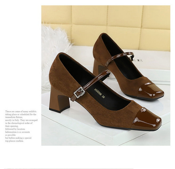 Miniaturbild: BIGTREE Shoes Leopard print Women Pumps Suede Middle Heel shoes Sexy Mary Jane S