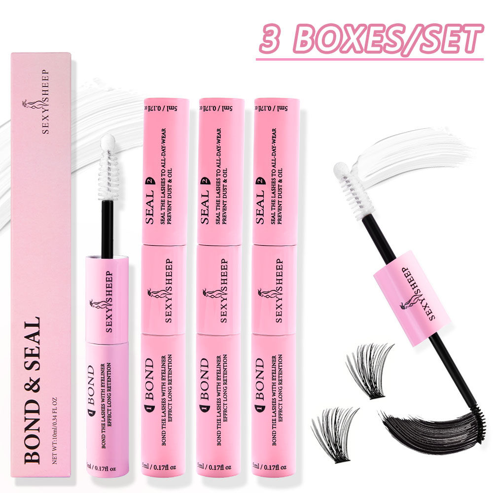Eyelash Glue and Seal for Eyelash Clusters Strong Fixed  Eyelash Glue Lasting 48