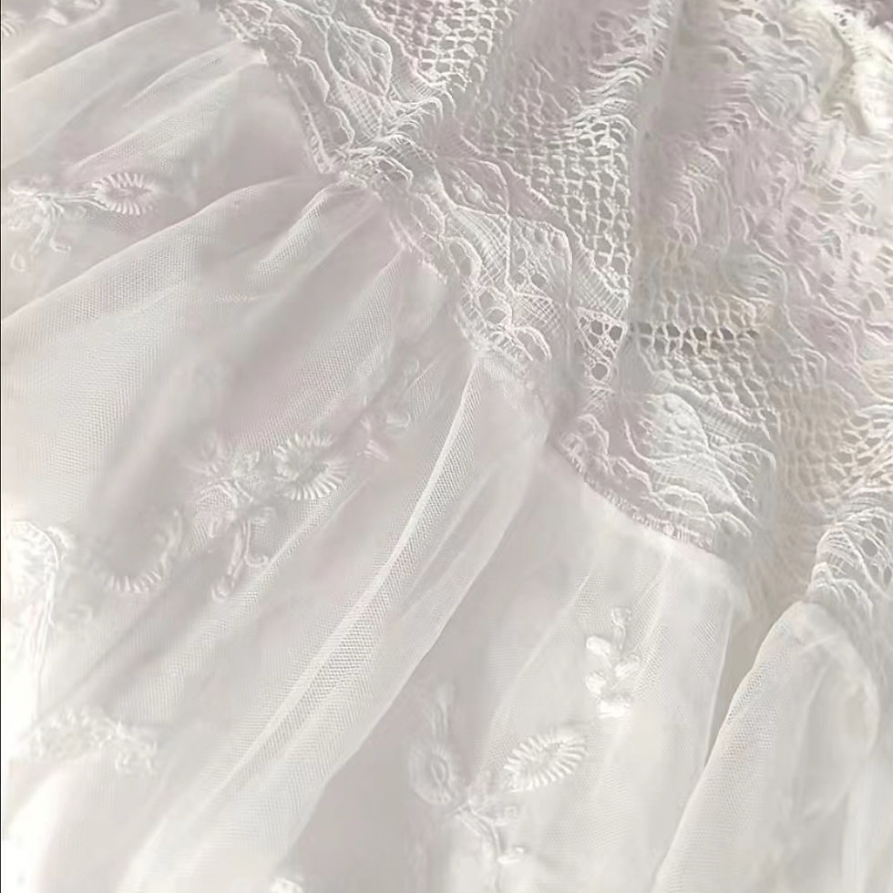Thumbnail: Long Skirts Women White Lace A-line Spring High Waist French Style Elegant Sweet