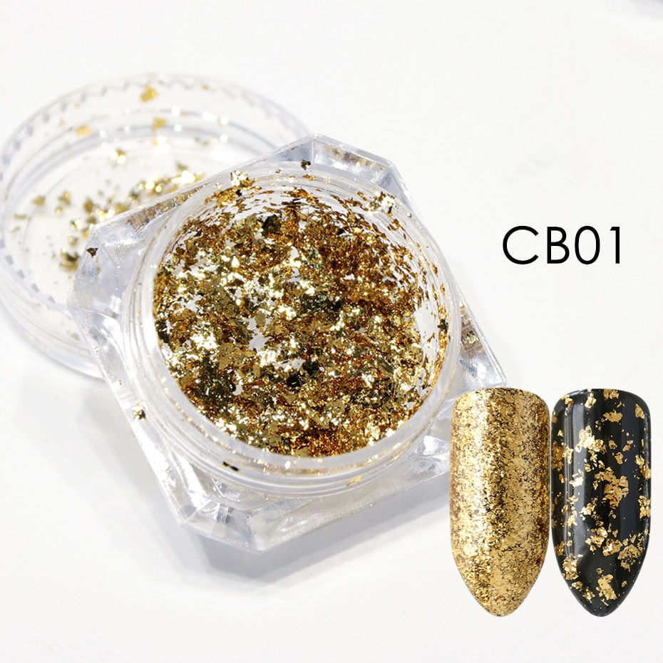 Miniaturbild: Aurora Nail Flake Mermaid Opal Sequin Nail Art Decoration Holographic Green