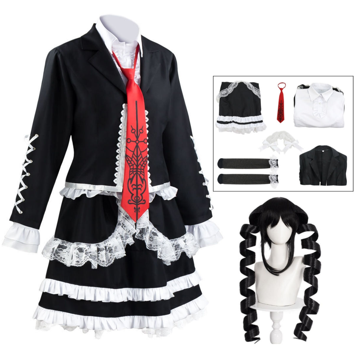 Hot Dangaronpa Celestia Ludenberg Role Playing Carnival Dangaronba Costume Schoo