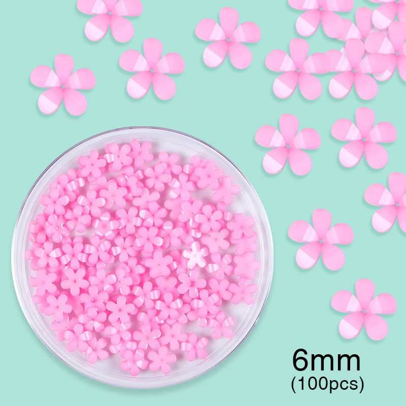 Miniaturbild: 3D Acrylic Flower Nail Art Charms Rhinestones