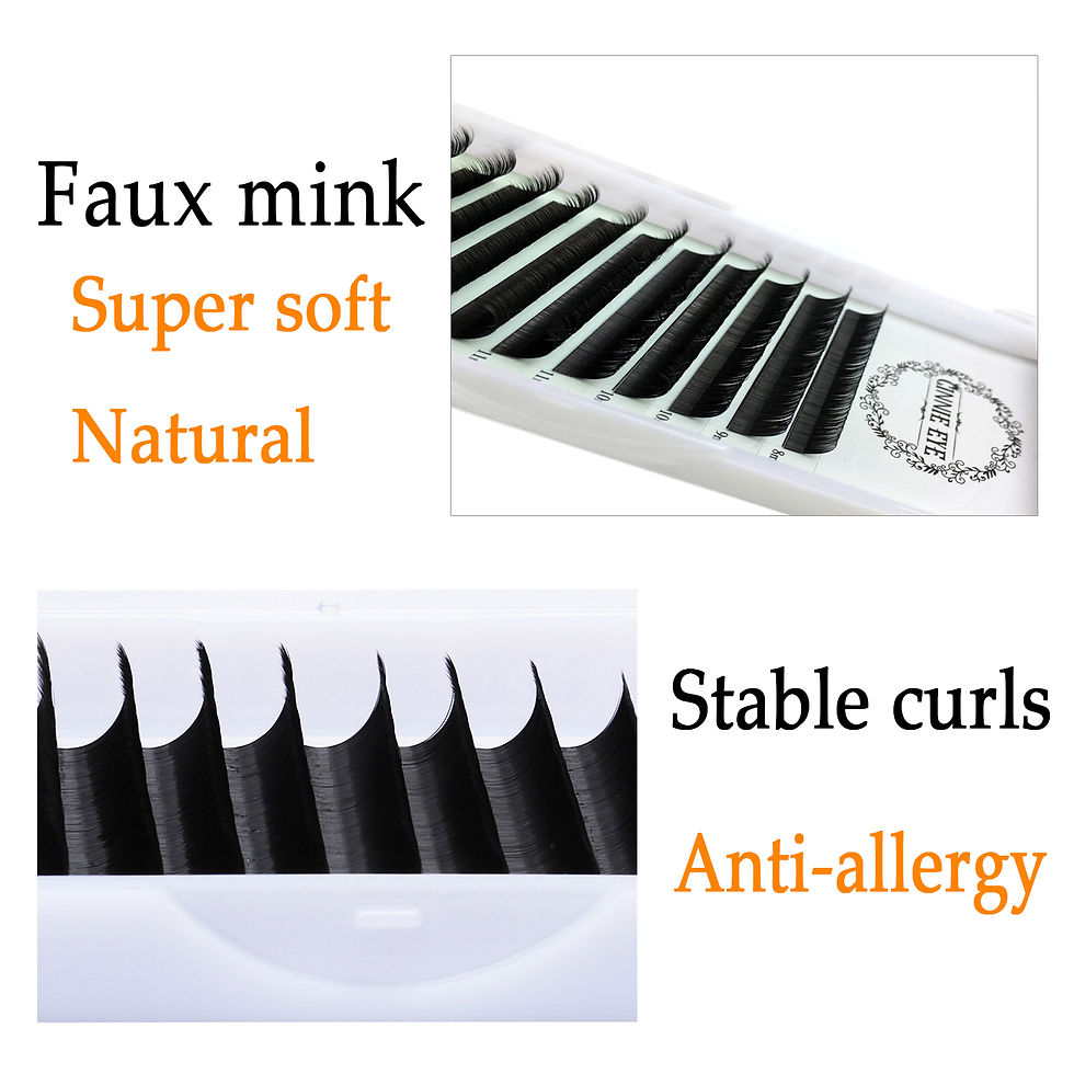 Thumbnail: New Ellipse Eyelashes Extension Flat Mink Lash Split Tips False Lash Makeup Indi