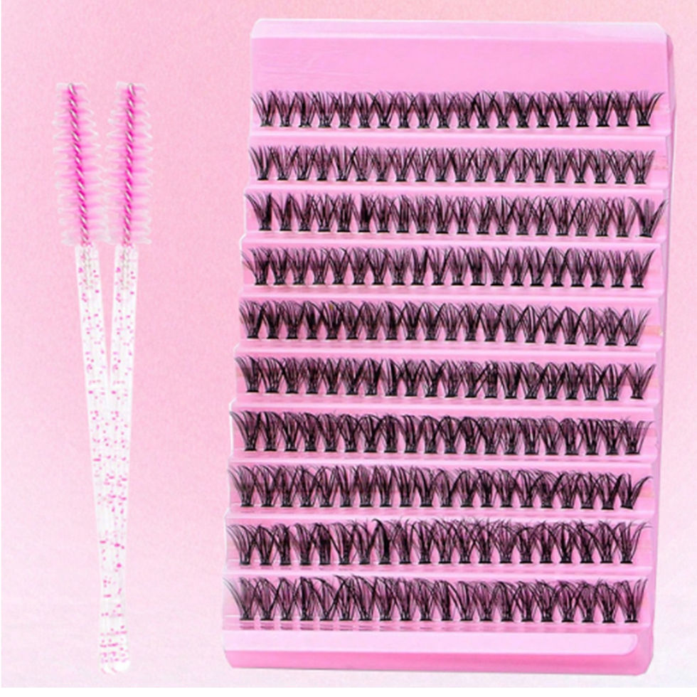 Thumbnail: DIY Eyelash Extension Kit 200pcs Individual Lashes Cluster D Curl, 8-16mm Mix La