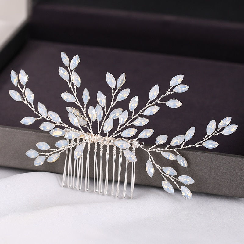 Miniatura: Silver Color Pearl Crystal Wedding Hair