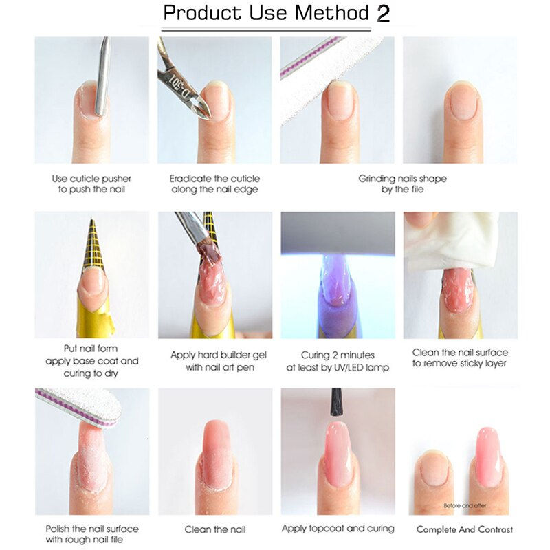 Thumbnail: New UV Gel for Nail Extensions 18 Colors Builder Gel Nail  Hard Gel Glitter 3D