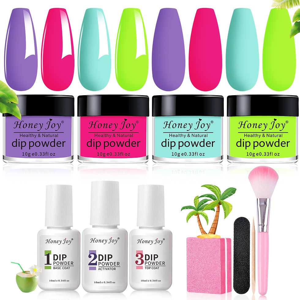 Miniaturbild: Dip Nails Powder Kit Acrylic Dipping Powder Set with Base Top Coat Activator for