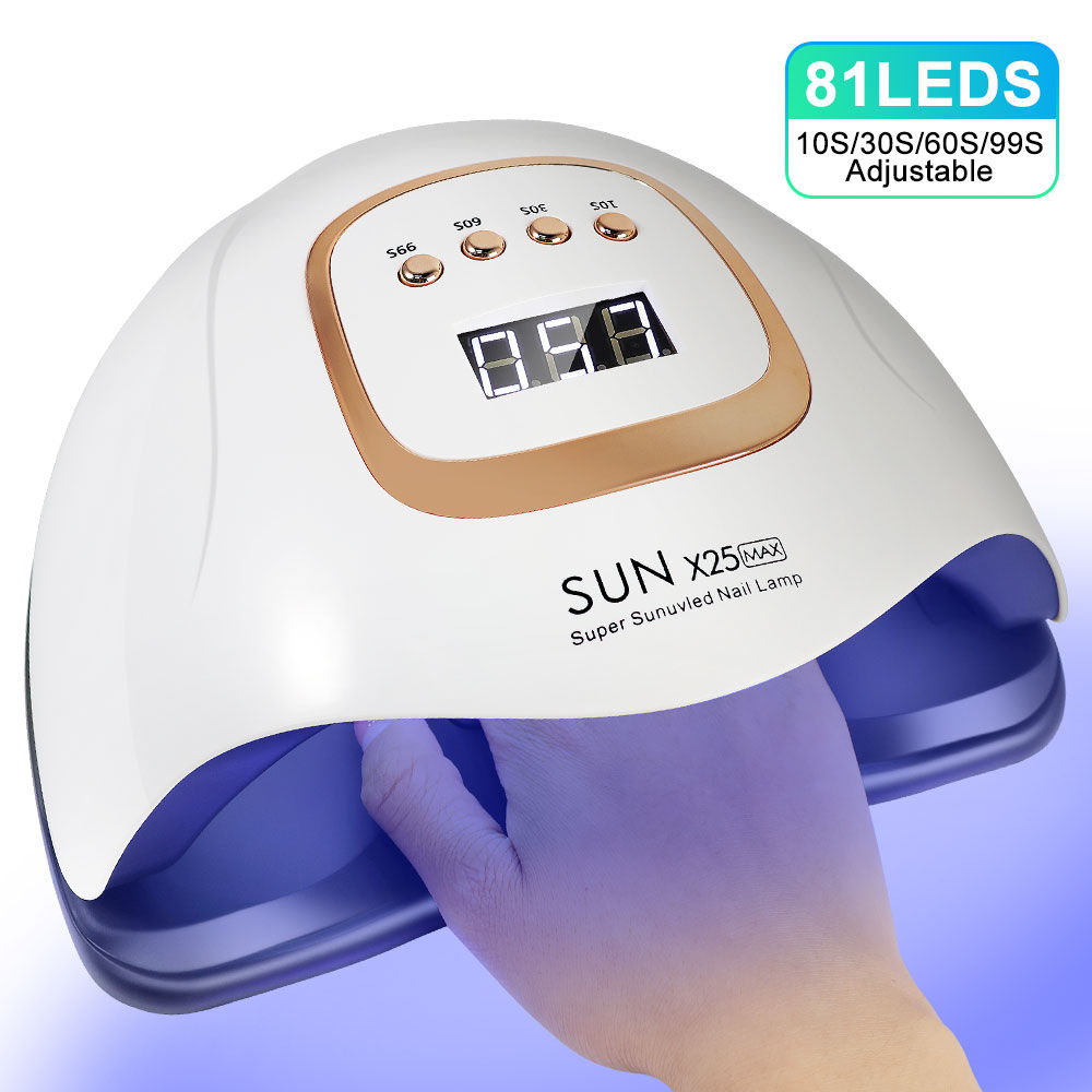 SUN X25MAX 81LED UV Lamp for Nails Drying Quick Curing All Gel Nail Polish Profe