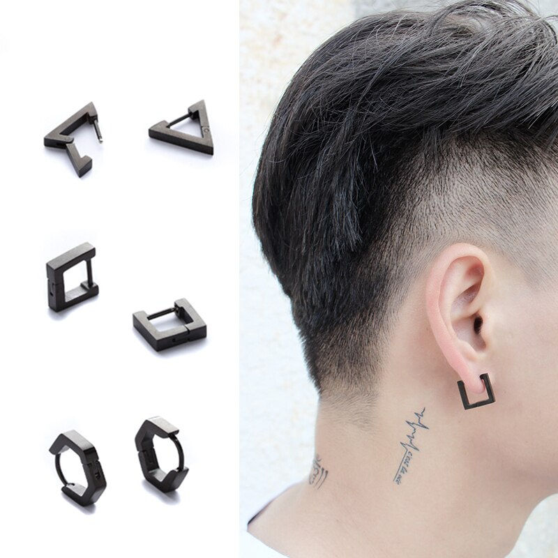 Miniatura: Orecchini in Accisaio,  Men/Women Titanium Steel