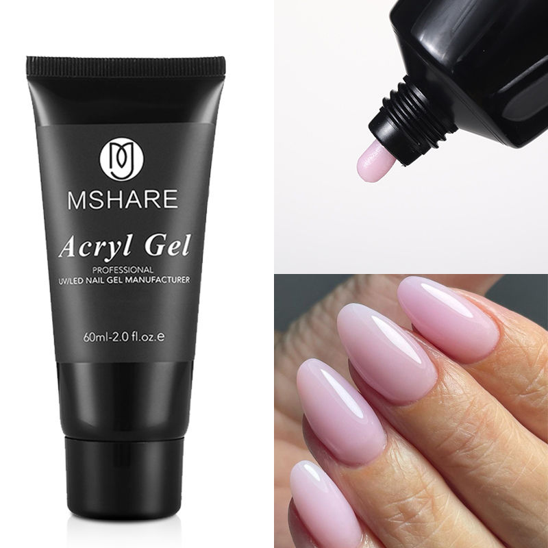 Miniatura: MSHARE Poly Nails Acryl Gel 60ml Builder UV Led Acrylgel Nails Extensions Acryli