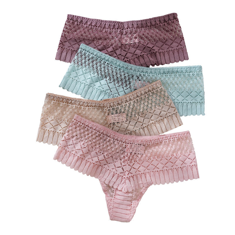Miniaturbild: Sexy Panties Lace Briefs For Women Underwear Trendy Transparent Underpant Ladies