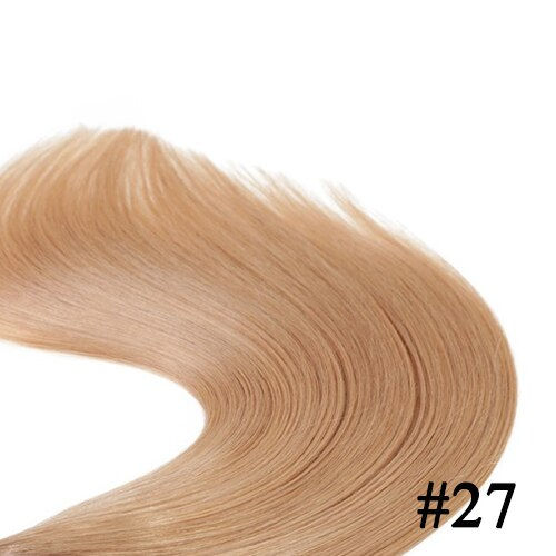 Miniatura: 70g 100g 120g Clip  Human Hair Extensions    #4 #8 #613 #27 12-24inch 7pc/Set