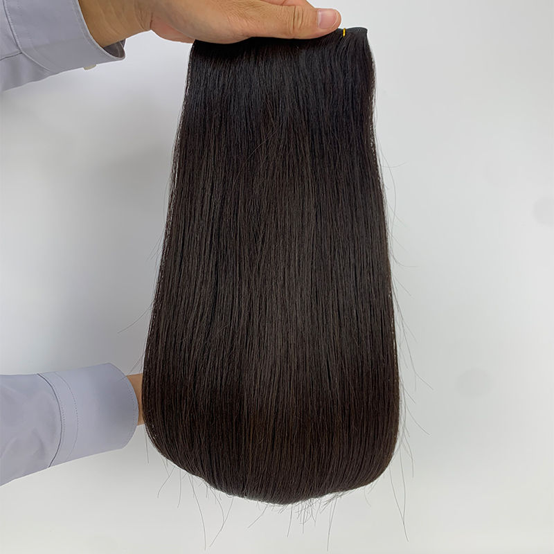 Miniatura: Toysww Wrap Around Ponytail Human Hair 100g Russian Virgin Hair Straight Clip In