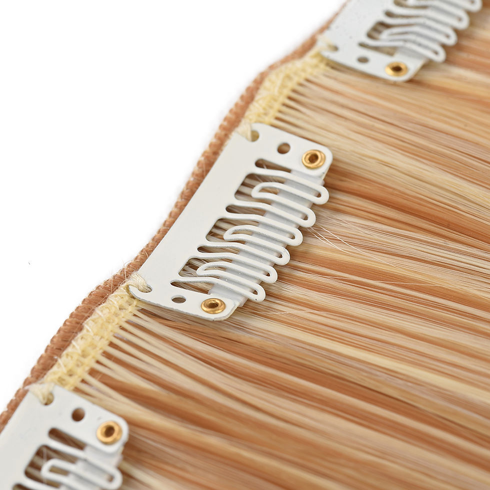 Miniatura: Hair Clip Ins Human Hair Extensions Natural Raw Virgin Clip-In Hair Extensions