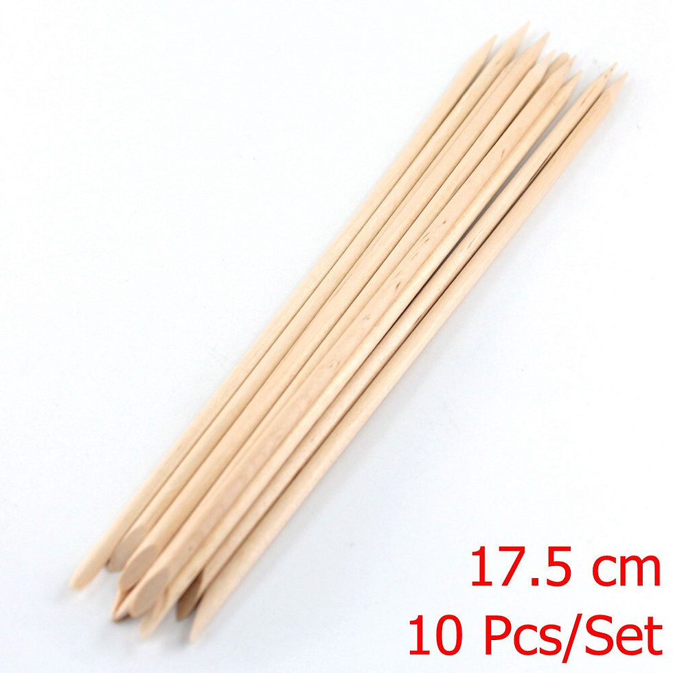 Miniatura: 4 Different Sizes Orange Wood Sticks for Cuticle Pusher Cuticle Remove for Nails
