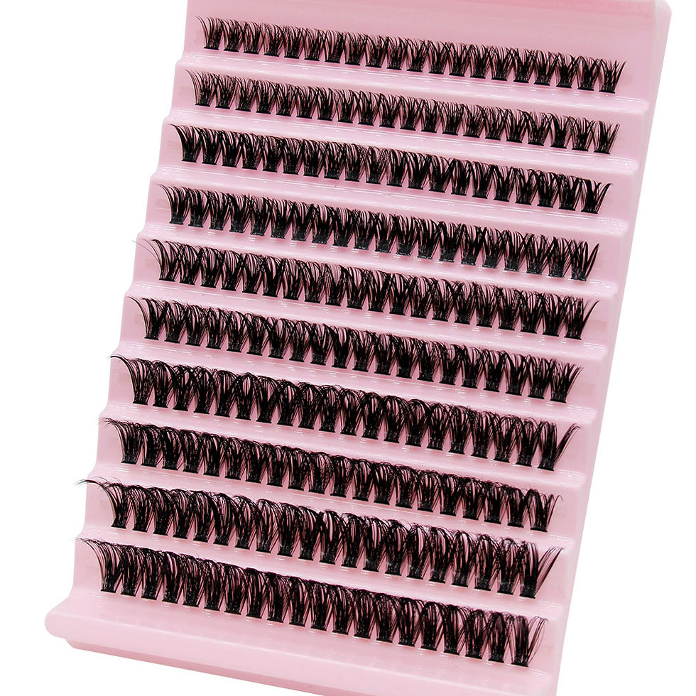 Thumbnail: Super Bunch Mink Eyelashes 1 Box/200 Bundles Natural Eyelash Extension 3D Russia