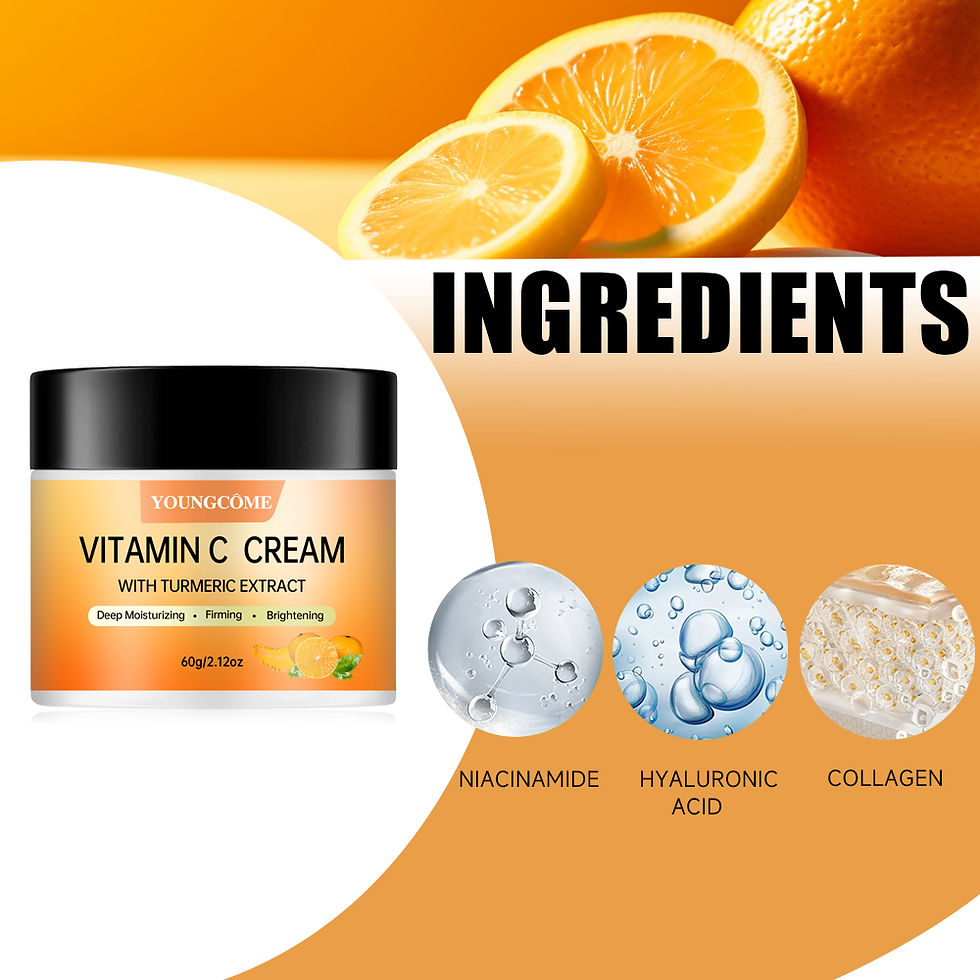 Miniatura: Turmeric + Vitamin C Brightening Face Cream – Anti-Aging Collagen Booster with