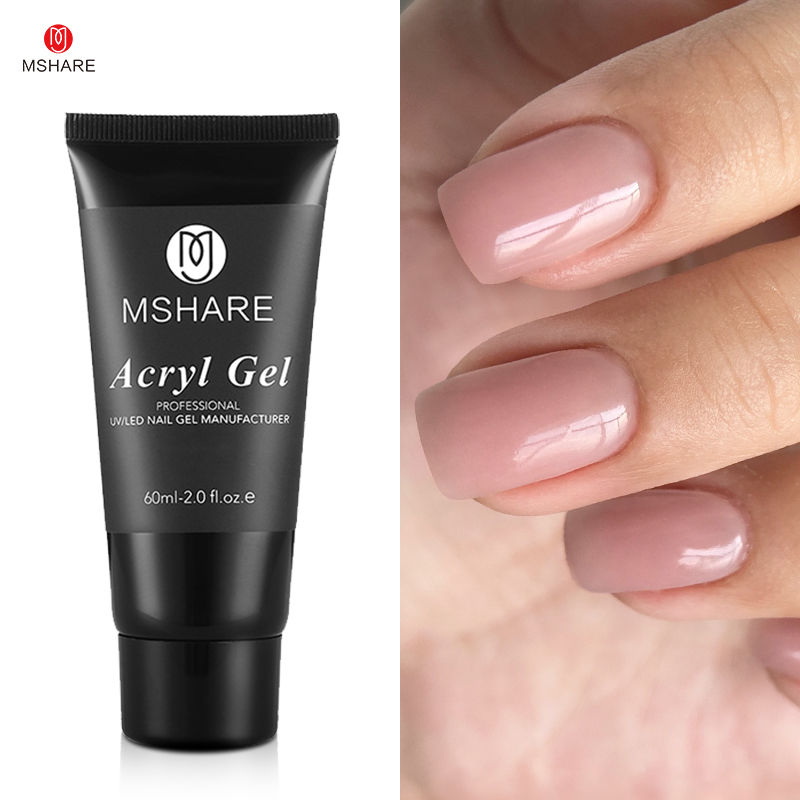 Miniatura: MSHARE Poly Nails Acryl Gel 60ml Builder UV Led Acrylgel Nails Extensions Acryli