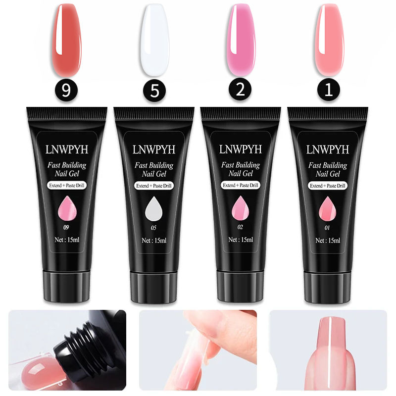 Miniatura: Nail Polish Kit Acrylic Nail Kit Poly Nail Gel Set With Nail Lamp Nails Extensio