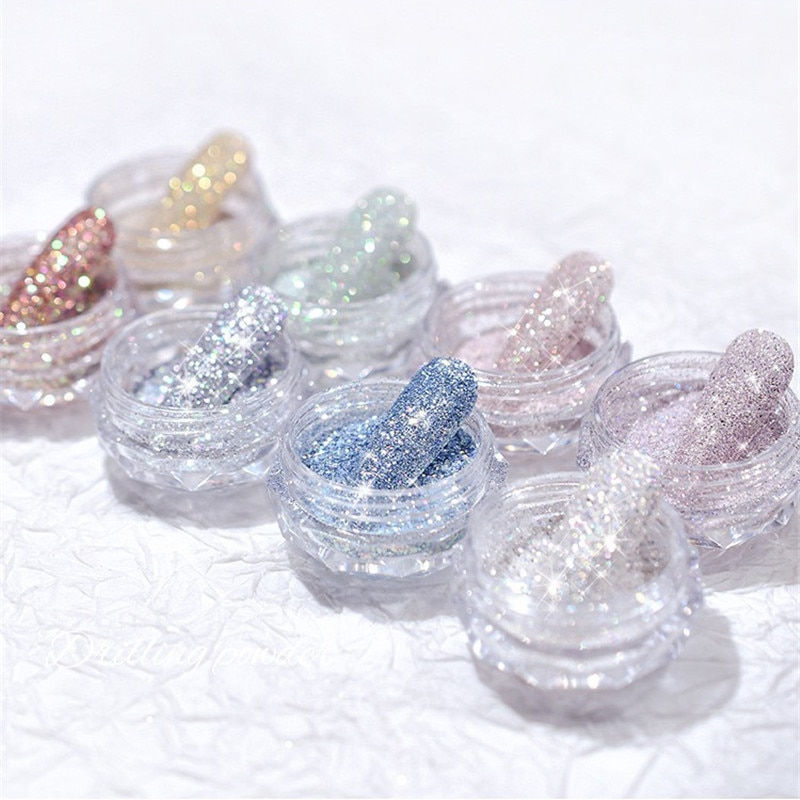 Miniaturbild: 8 Colors Nail Crystal Diamond Powder Rainbow Color Glitter