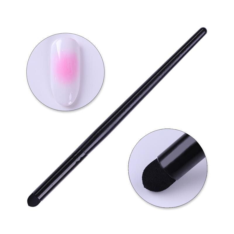 Thumbnail: 1 Pc Double-Ended Gradient Shading Pen Dotting Brush Sponge Head Rhinestone Hand