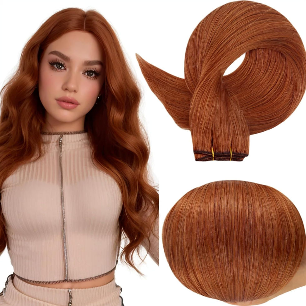 Miniatura: Full Shine Human Hair Weft Extensions Hair Bundles Ombre Blonde Color 100g Sew I