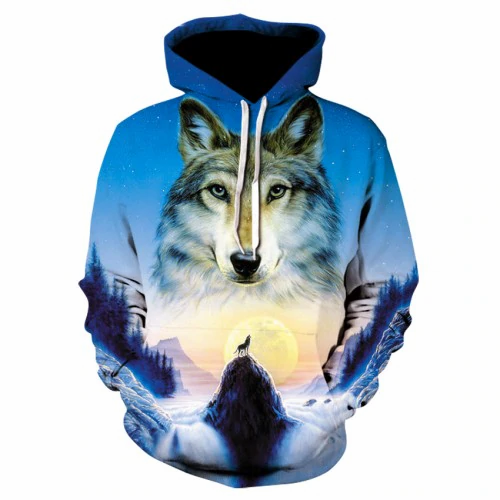 Thumbnail: Felpa, Animal 3D Printed Hooded Hoodies Men / Women's