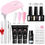 Thumbnail: Gel Extension Nail Kit 20ml Nail Extension Gel Nail Polish With UV Light Acrylic