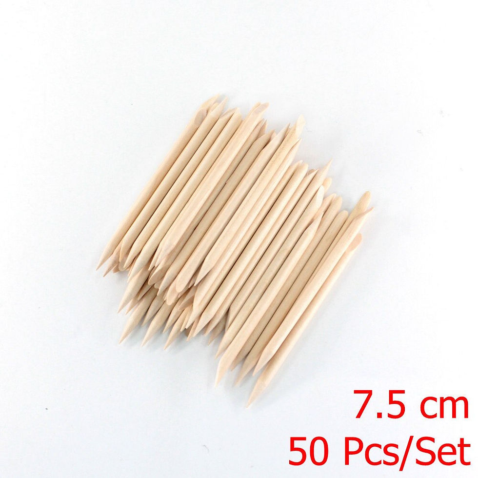 Miniaturbild: 4 Different Sizes Orange Wood Sticks for Cuticle Pusher Cuticle Remove for Nails
