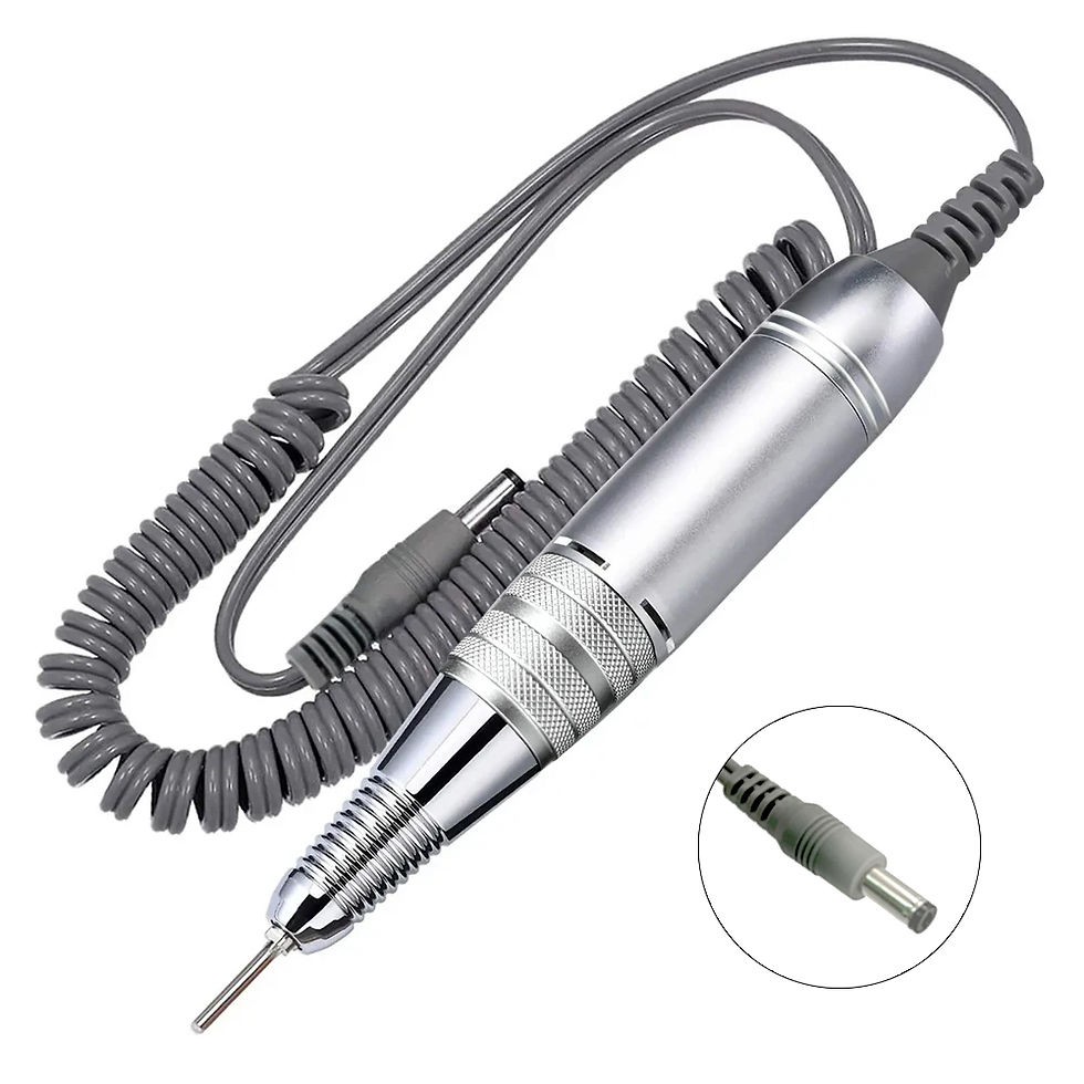 Thumbnail: 3-Pin Electric Nail Drill Pen Professional Manicure & Pedicure Tool with Handle 