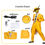 Miniatura: Spot disguised as the eccentric Jim Carrycosplay yellow long suit mask hat Hallo