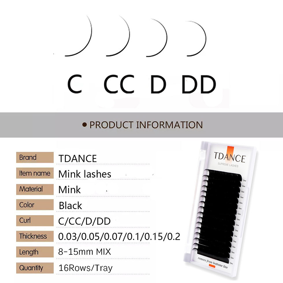 Miniatura: TDANCE Classic Eyelash Extension 16 Rows Soft Faux Mink Lashes Russian Volume Ma