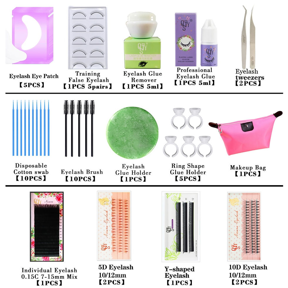 Miniatura: Extensions Ciglia 43 in 1False Eyelash Extension Training Kit Practice Model