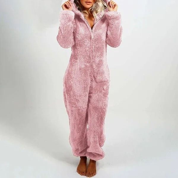 Miniatura: Hot Sale Of The Season Autumn Winter Thickened Fleece Women's Onesie Pajamas wit