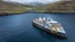 First Cruise call of the season - in Funningur