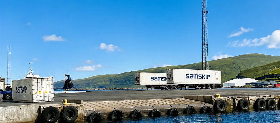New regular freight route between the Faroe Islands and Scotland.