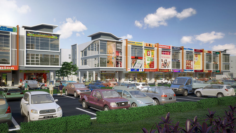 TT3 Stage 1 Commercial Centre Front View