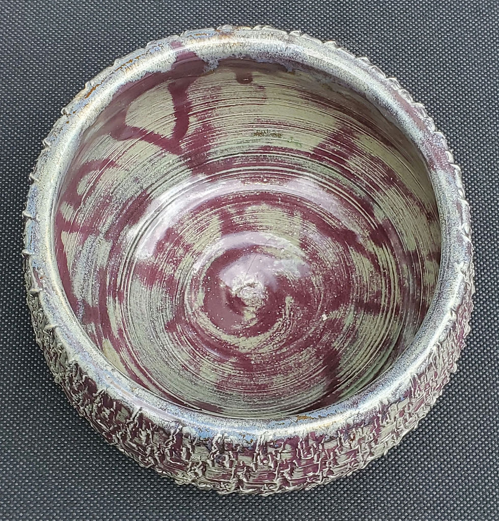 Thumbnail: Textured Purple Mint bowl