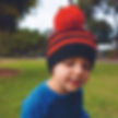 red and black beanie