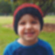 red and black beanie