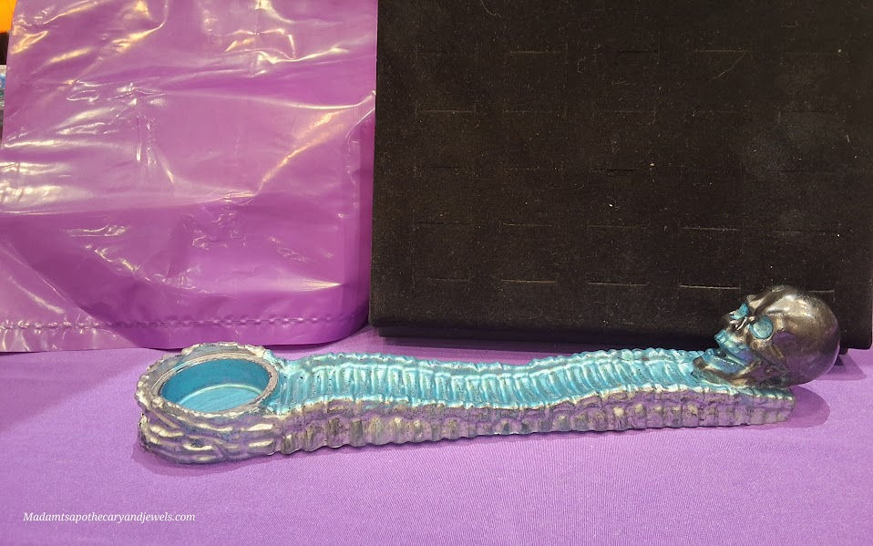 Thumbnail: Skeleton Resin Incense Holder – Gothic Incense Burner Decor