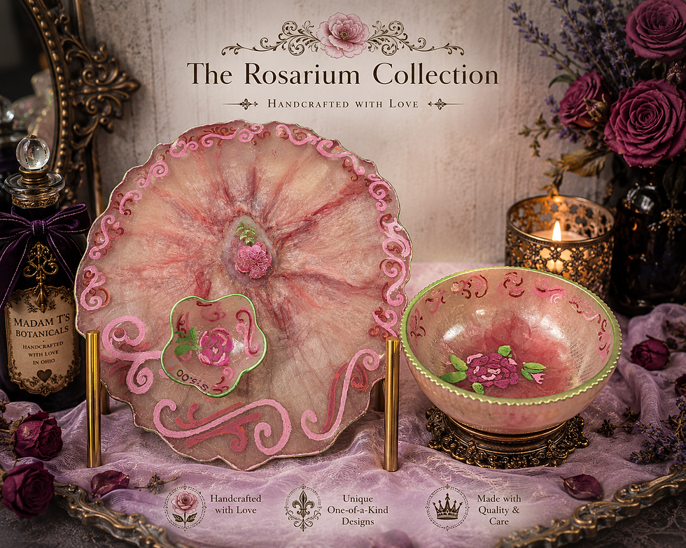 The Rosarium Collection - Handcrafted product from Madam T’s Apothecary & Jewels
